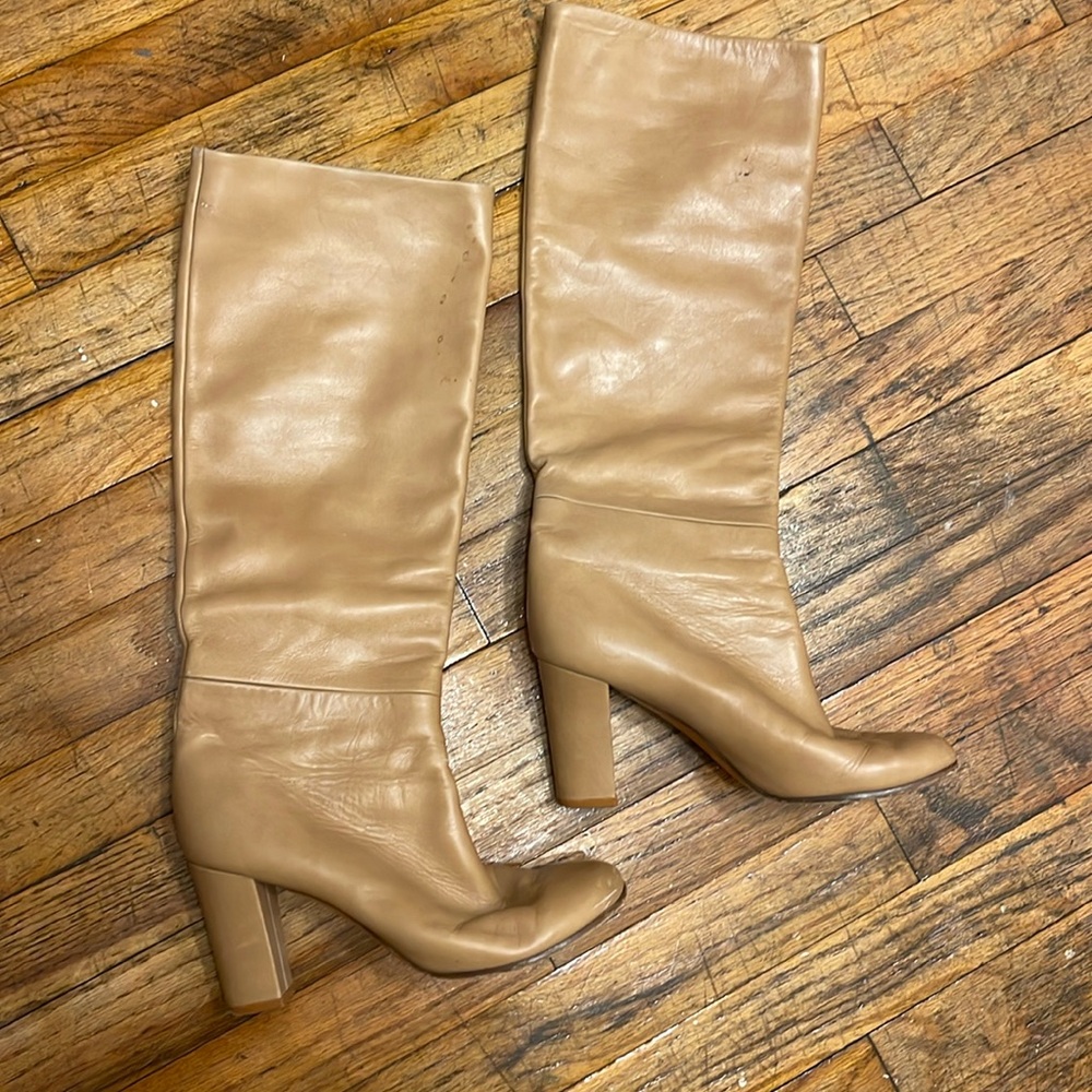 Celine Phoebe Philo tall tan leather boots